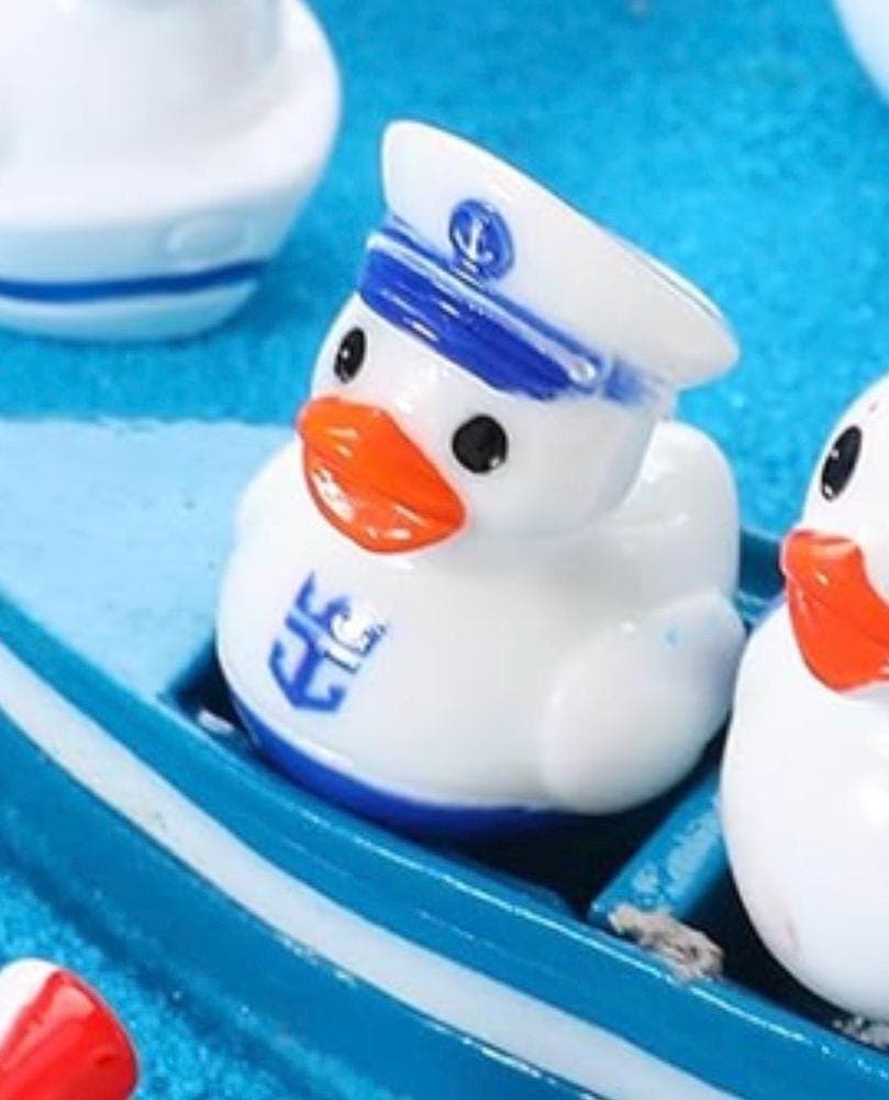 Set of 5 Mini Resin Sailor Ducks – Royal Caribbean Inspired Cruise Game - Thumbnail 6