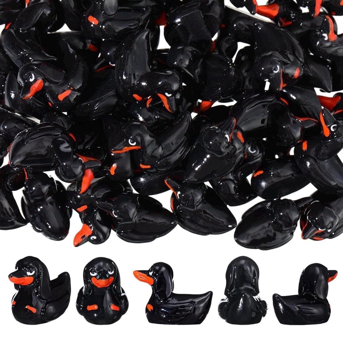 5pc Dachshund Wiener Dog Rubber Ducks Mini Resin Set, Funny Puppy Duck Decor, Fairy Garden, Jeep Ducks, Cruise Ducks Gift - Thumbnail 4