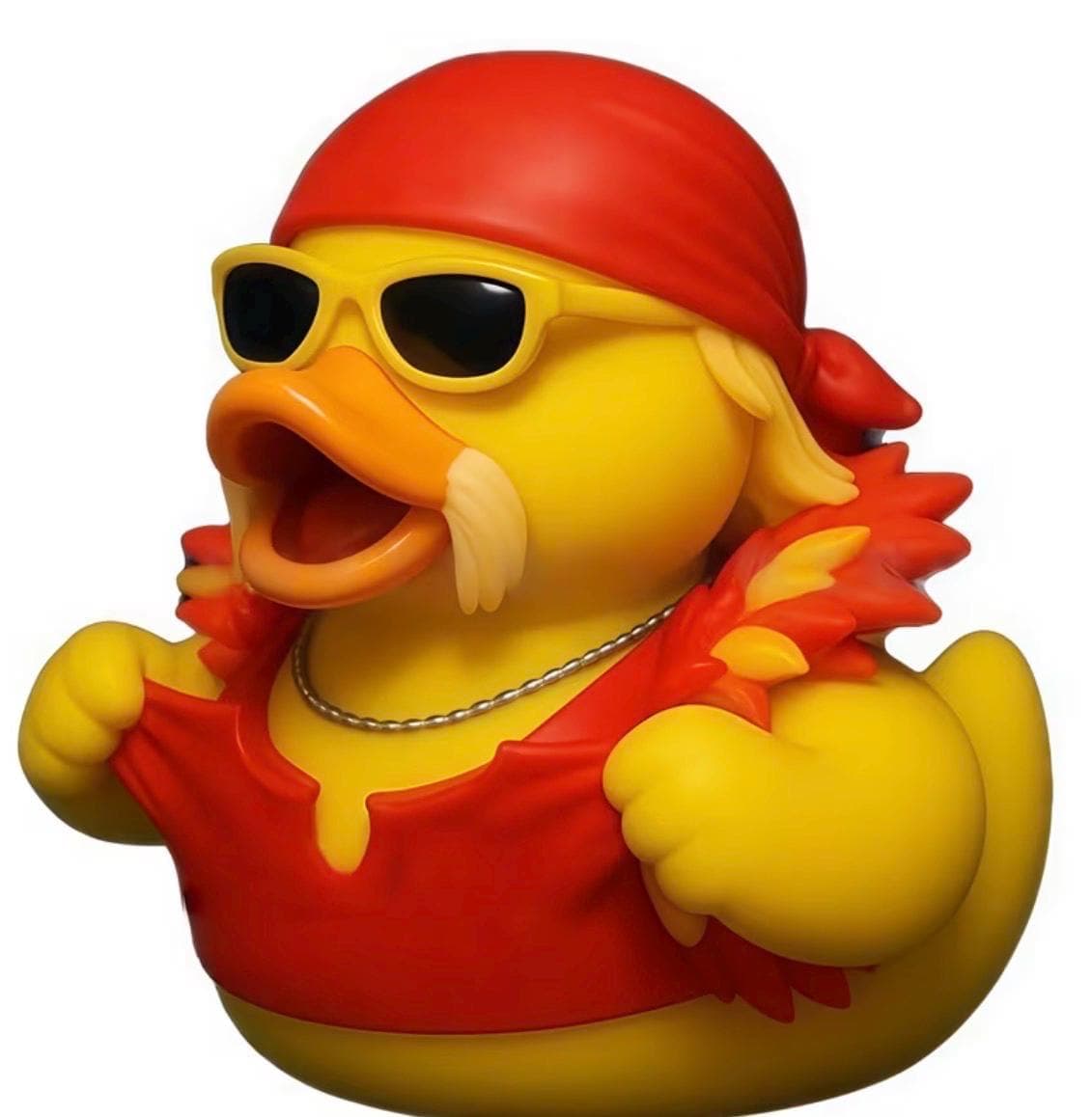 Hulk Hogan Inspired Rubber Duck Figurine | Wrestling Duck Collectible | Funny Resin Duck Decor | WWE Fan Gift | Jeep & Cruise Duck - Thumbnail 4