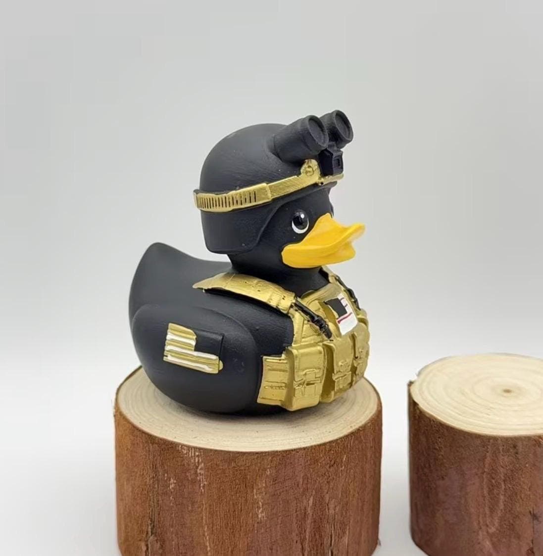Navy Ops Tactical Rubber Duck, Military Duck Figurine, Resin ABS Navy Special Forces Duck, Collectible Duck Gift for Veterans & Military Fan - Thumbnail 2