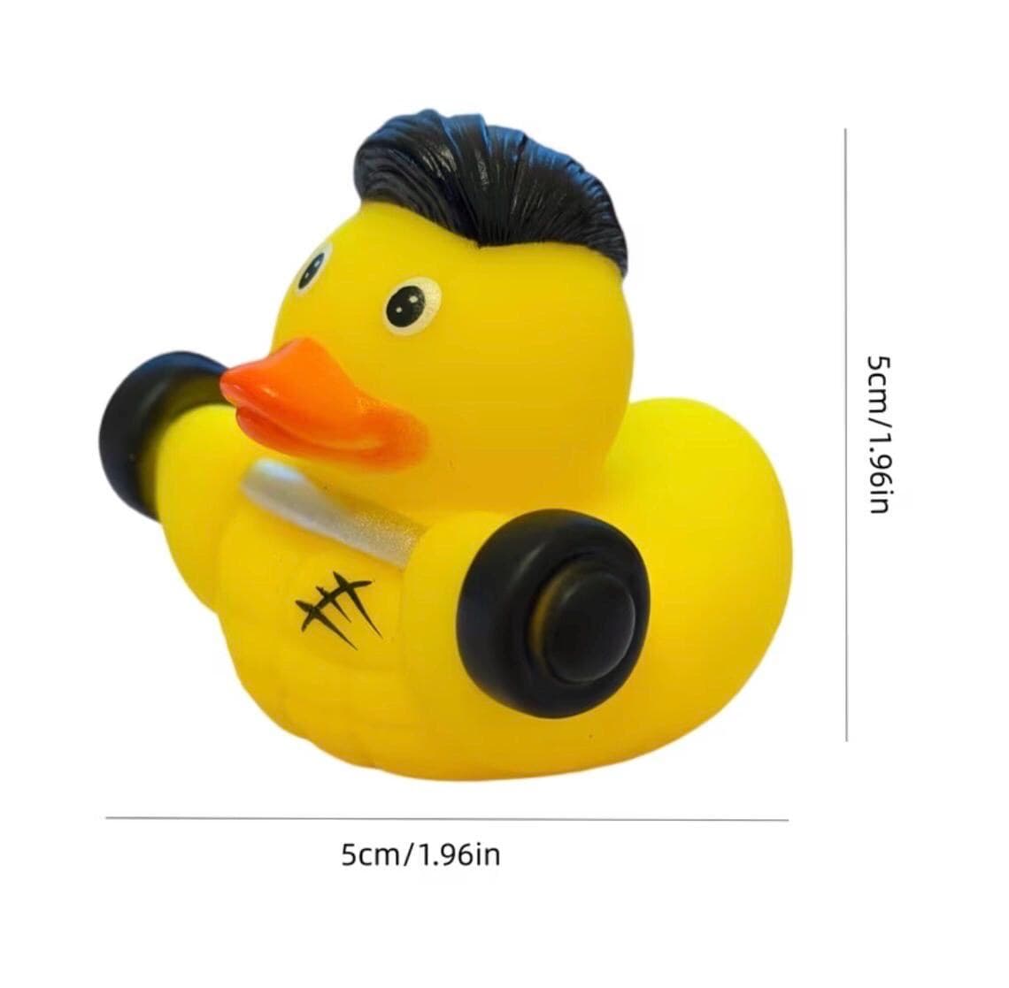 Fitness Rubber Duck Weightlifter Rubber Duck – Funny Gym Duck Ornament, Workout Duck Desk Decor, Bodybuilder Duck Gift, Jeep Cruise Duck - Thumbnail 2
