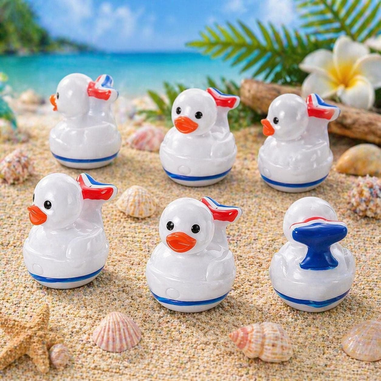 5pcs Whale Tail Mini Ducks – Carnival Cruise Hunting, Jeep Ducking Decor - Thumbnail 3