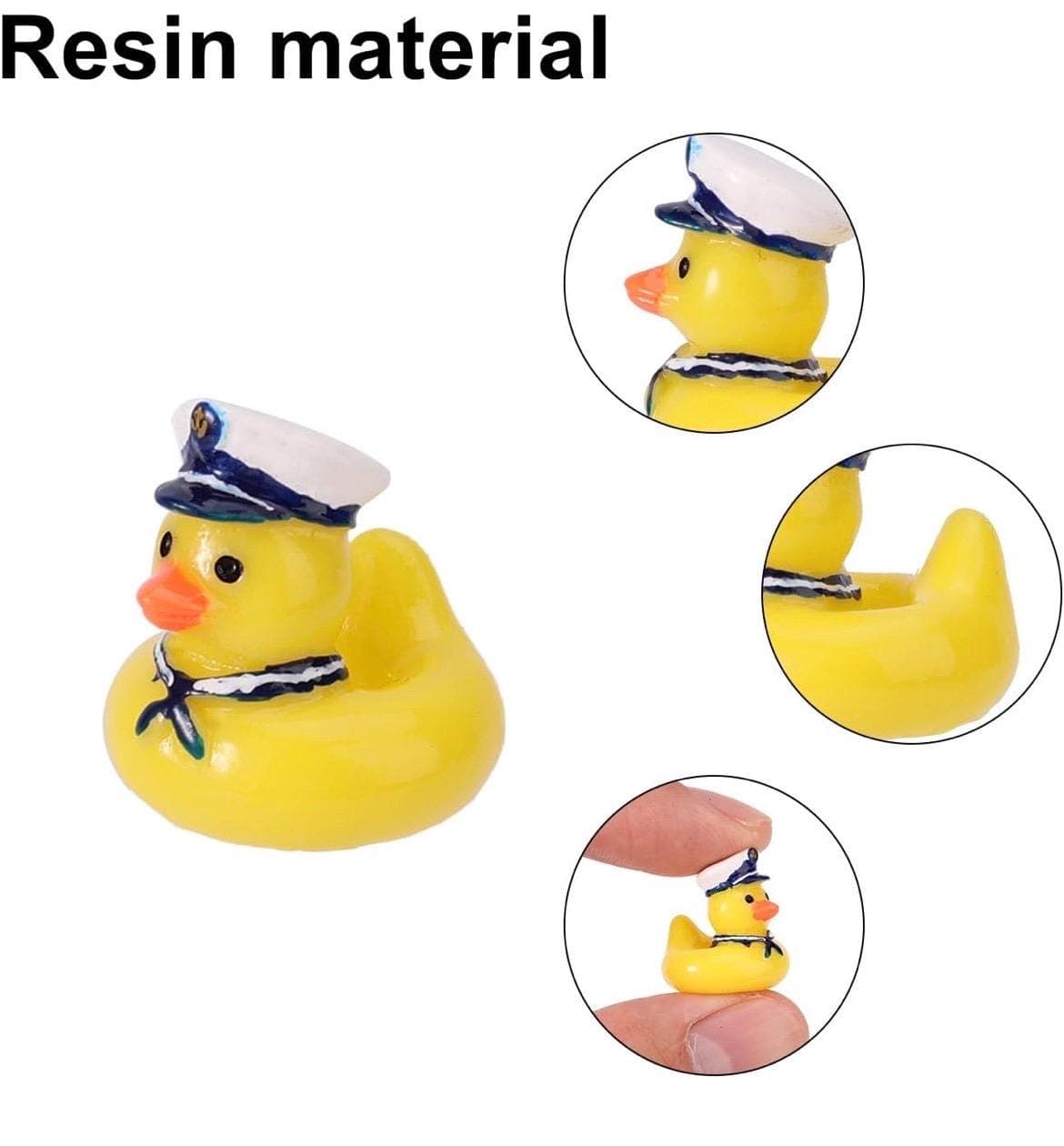 Mini Captain Duck Floaties Set of 5, Cruise & Jeep Ducks - Thumbnail 3