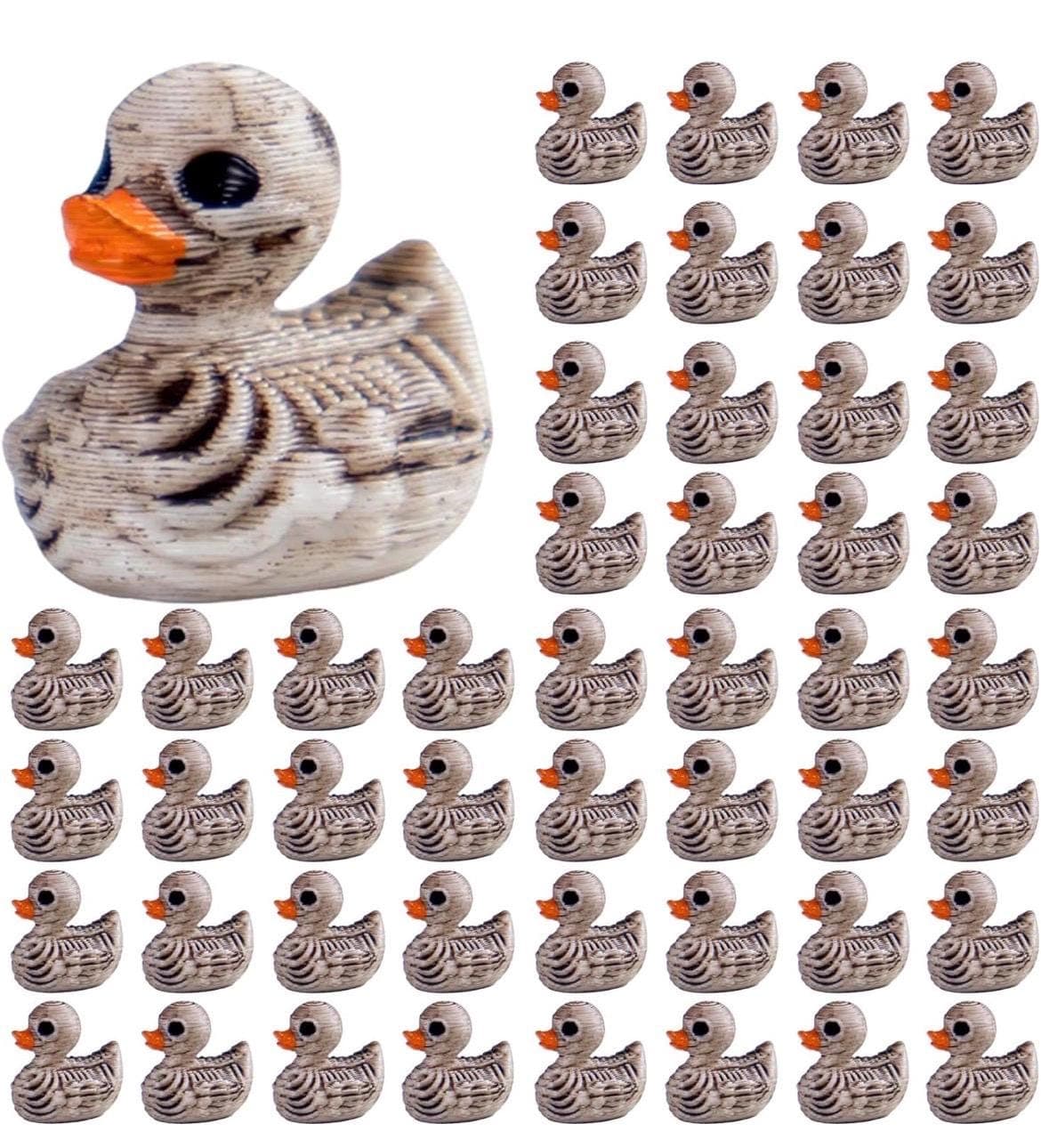 5pc Skeleton Duck Set, Horror Mini Ducks, Gothic Resin Ducks, Jeep Ducks, Cruise Ducks, Tiny Ducks to Hide, Spooky Cute Decor - Thumbnail 4