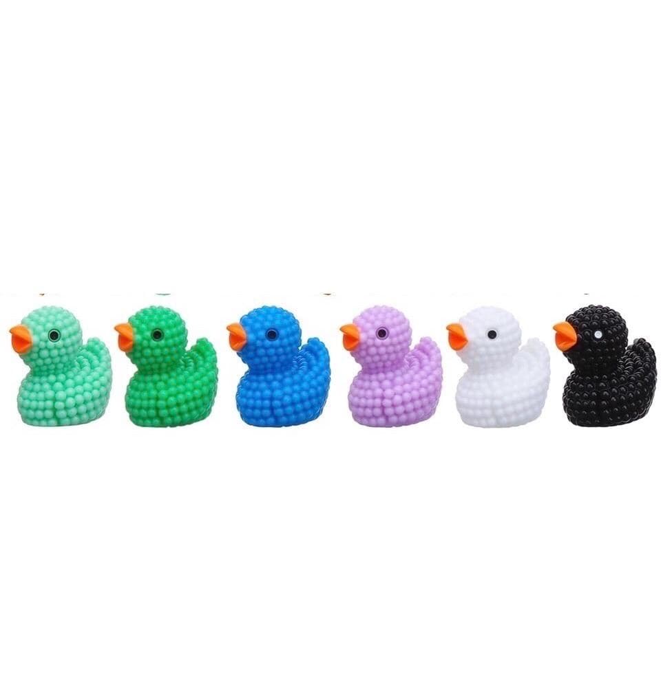 Set of 6 Textured Mini Resin Ducks, Color Fairy Garden, Cruise, Jeep Ducking - Thumbnail 3