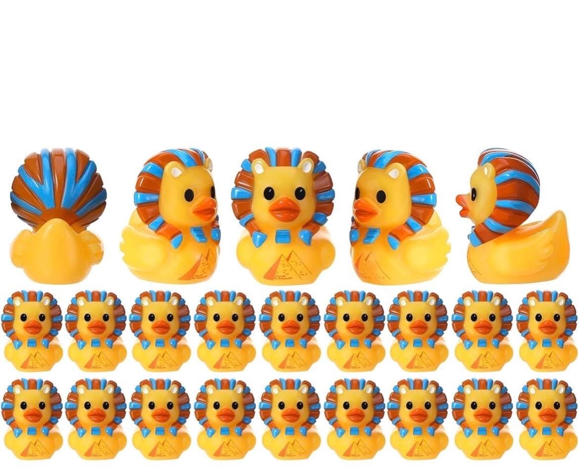 Set of 8 Pharaoh Resin Ducks | Micro Mini Egyptian Figures for Crafts, Fairy Gardens - Thumbnail 2