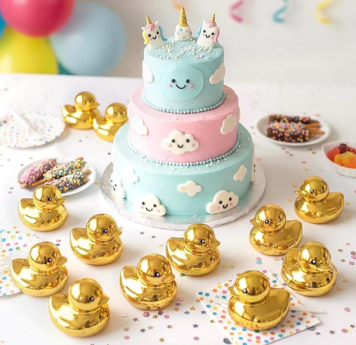 Set of 2 Gold Electroplated Rubber Ducks – 2 Inch Mini Luxury Decor - Thumbnail 7