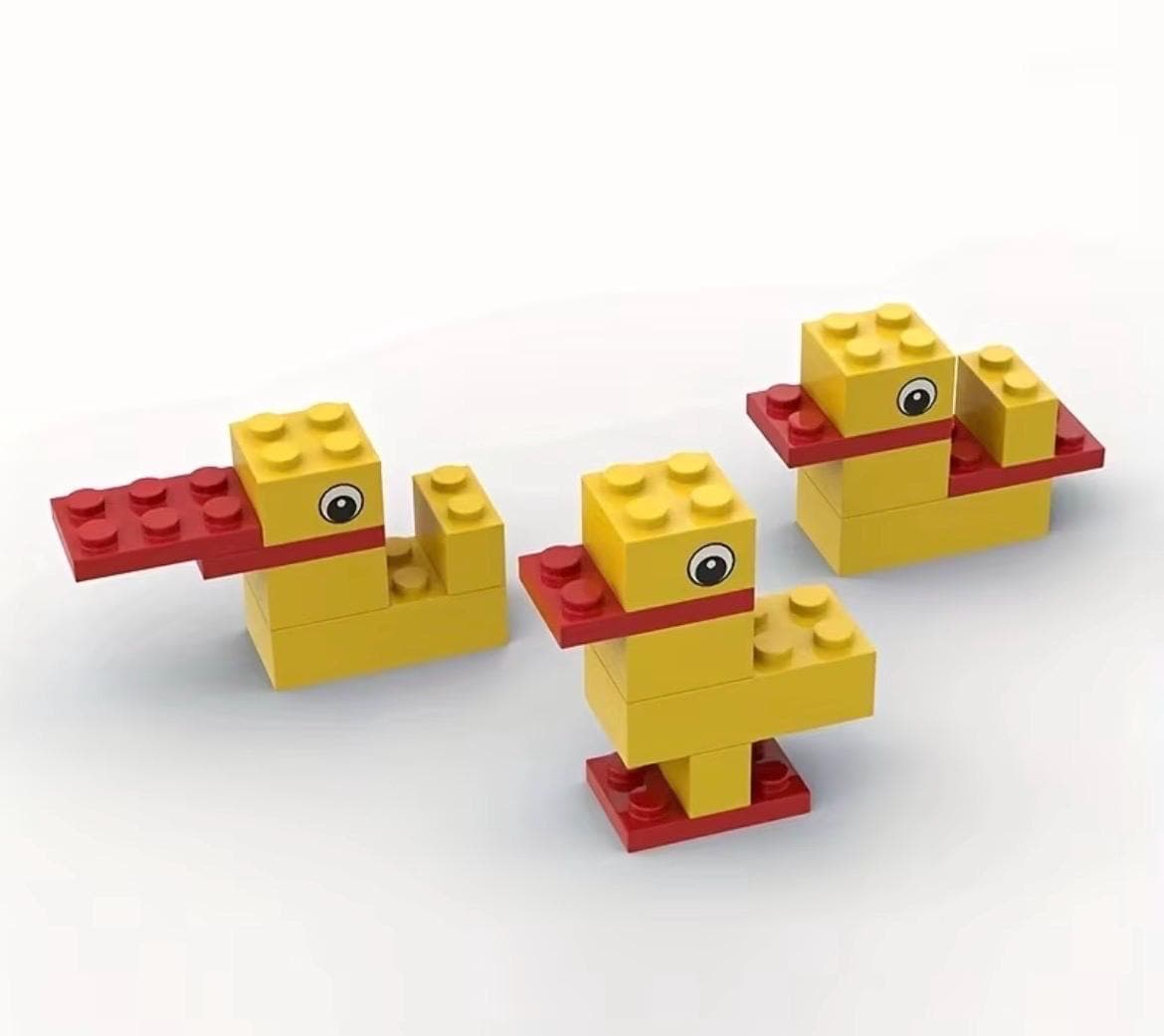 Mini Duck Building Block Set – DIY Toy, Ages 6+ – Creative Animal Puzzle Kit - Thumbnail 5