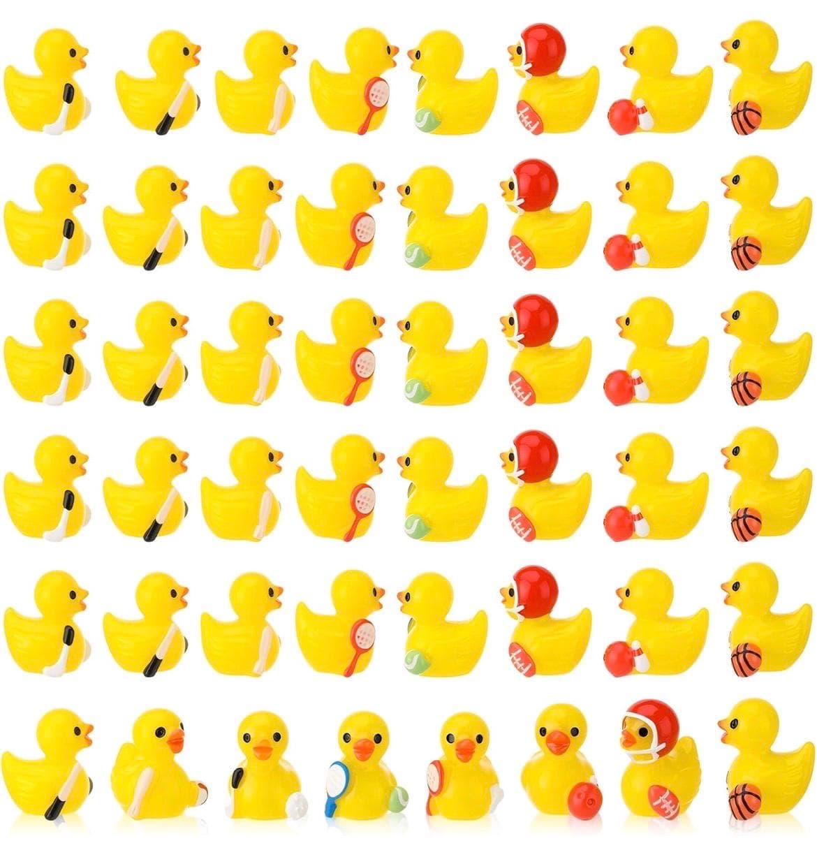 Set of 8 Mini Sports Ducks Resin, Jeep Ducks, Cruise Ducks Gift - Thumbnail 3