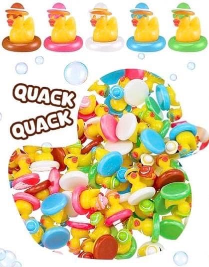 5 Pc Summer Pool Floaty Duck Set Mini Resin Figurines Gift Jeep & Cruise Ducks - Thumbnail 4