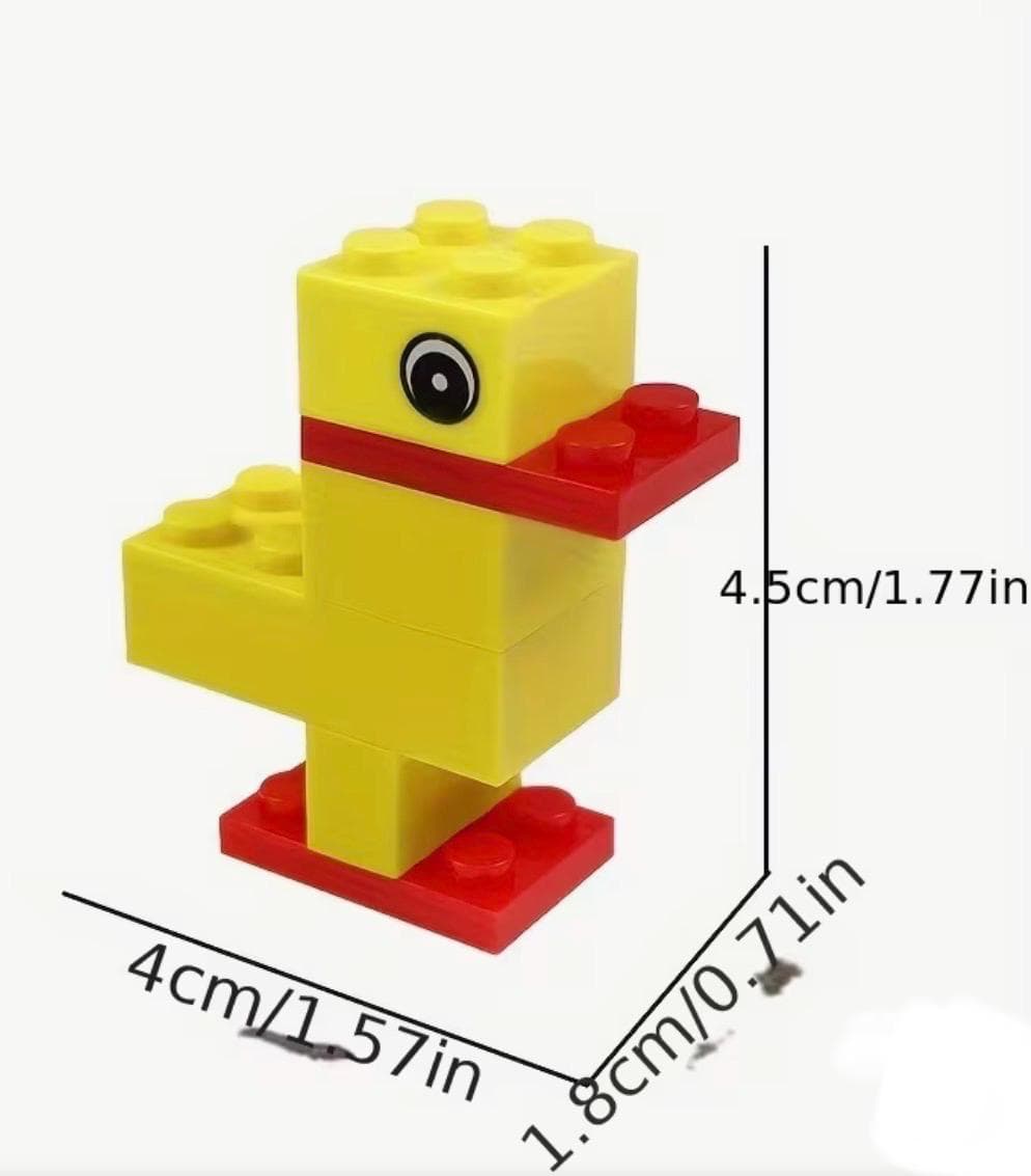 Mini Duck Building Block Set – DIY Toy, Ages 6+ – Creative Animal Puzzle Kit - Thumbnail 2