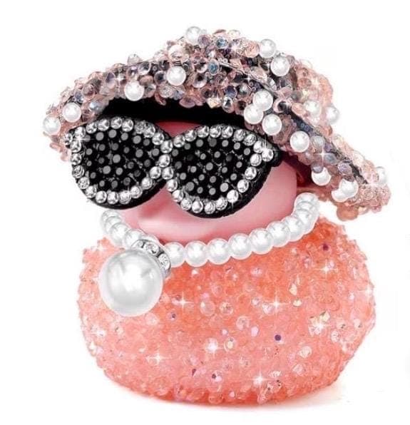 Bling Rubber Duck Set, Rhinestone Car Dashboard Decor, Jeep Cruise Ducks - Thumbnail 7