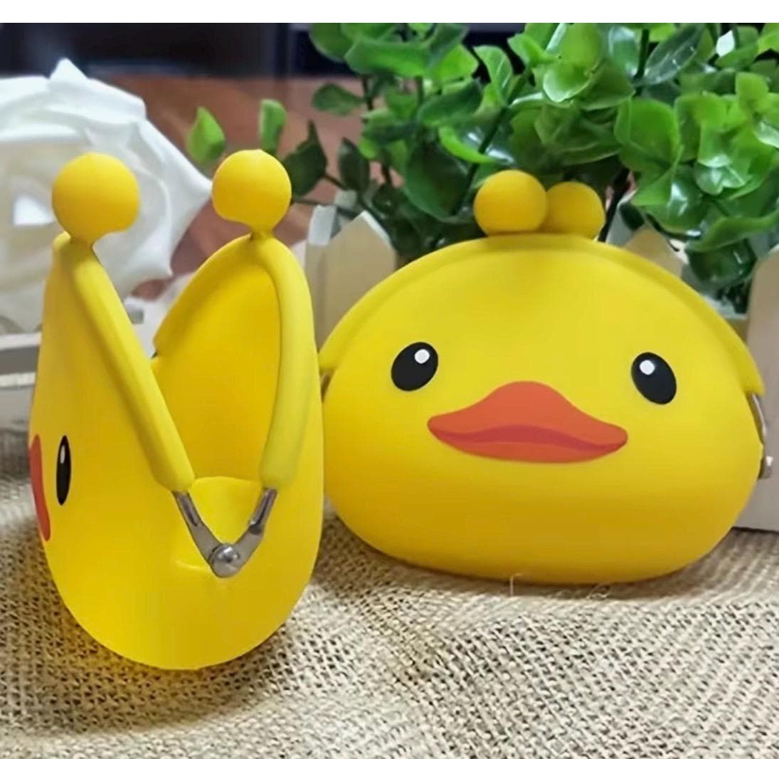 Duck Coin Purse | Kiss Lock Pouch, Travel Accessory, Kawaii Bag - Thumbnail 5