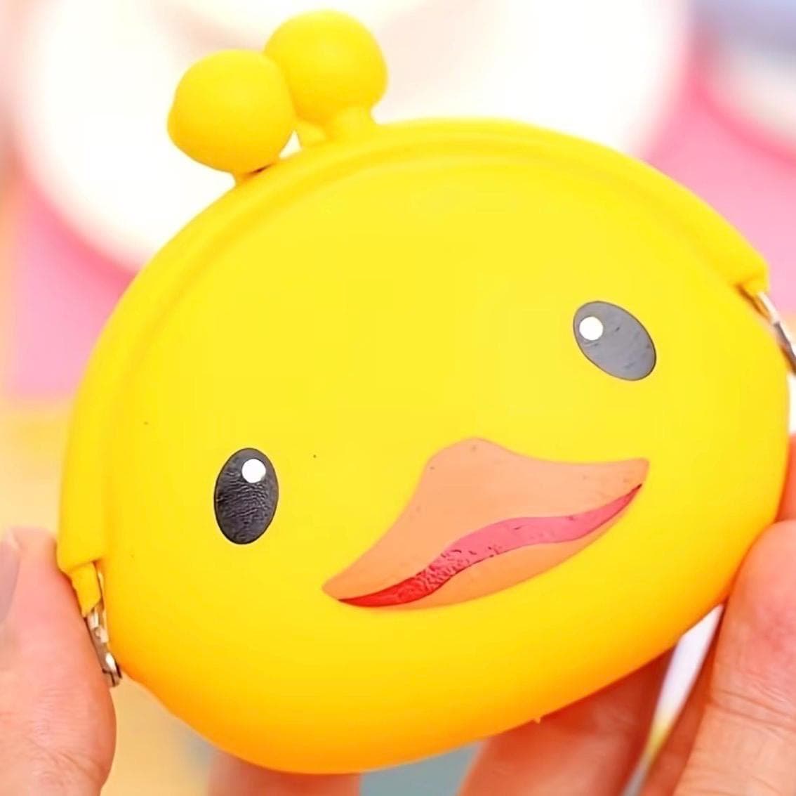 Duck Coin Purse | Kiss Lock Pouch, Travel Accessory, Kawaii Bag - Thumbnail 4