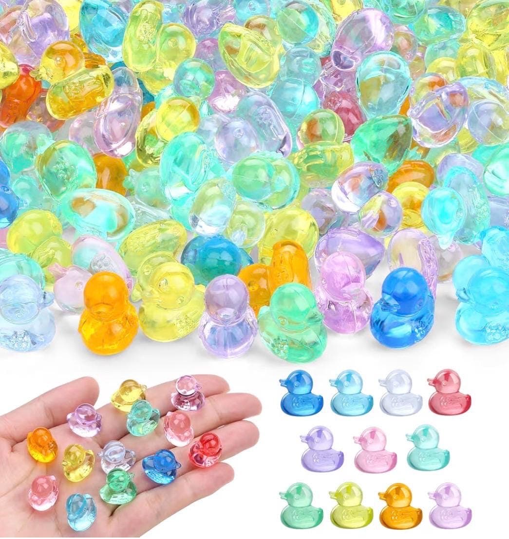 20 PCS Mini Resin Ducks – Colorful Random Mix for Crafts, Jeep, Cruise (0.94in) - Thumbnail 5