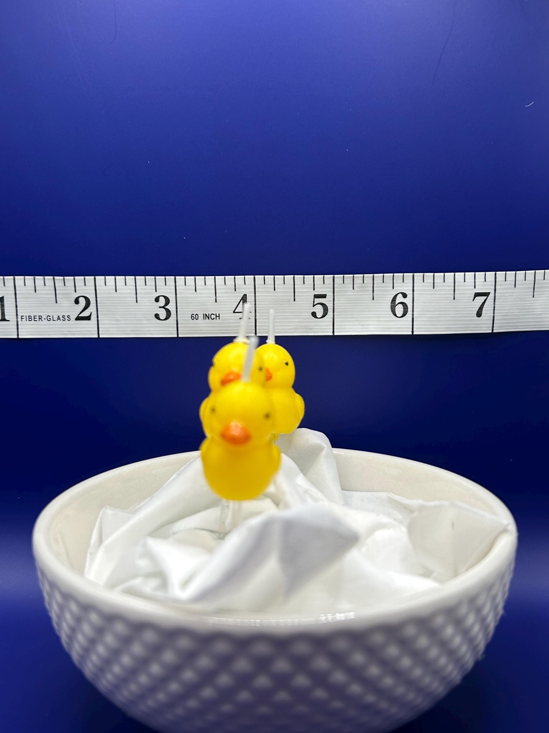 Set of 3 Yellow Rubber Duck Candles – Mini Duck Party Favors, Baby Shower Gift - Thumbnail 5