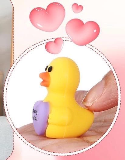 Set of 5 Mini Valentines Rubber Ducks with Love Hearts – Party Favors, Gifts - Thumbnail 4