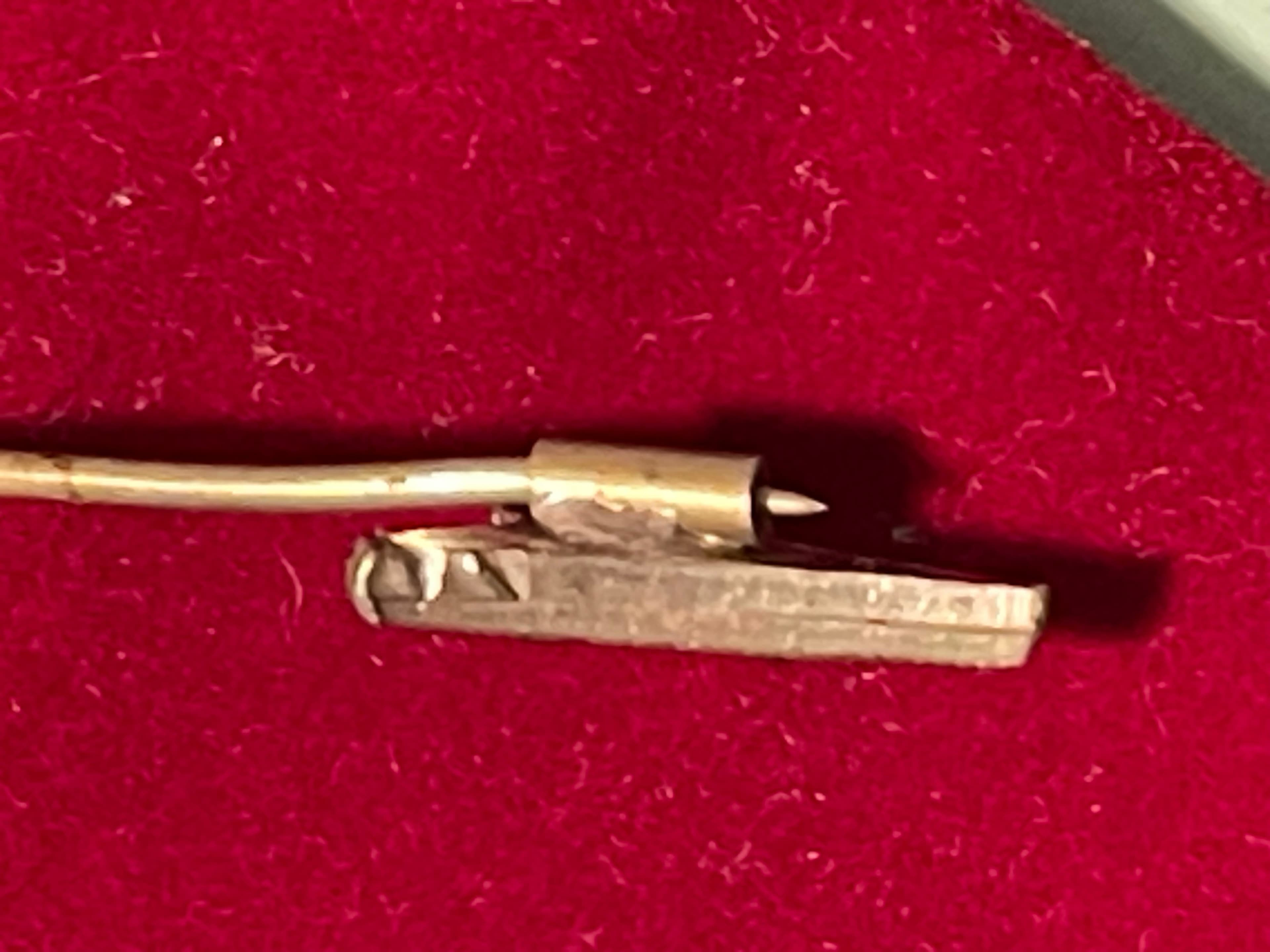 Vintage Pearl & Crystal Hat/Lapel Pin - Thumbnail 9