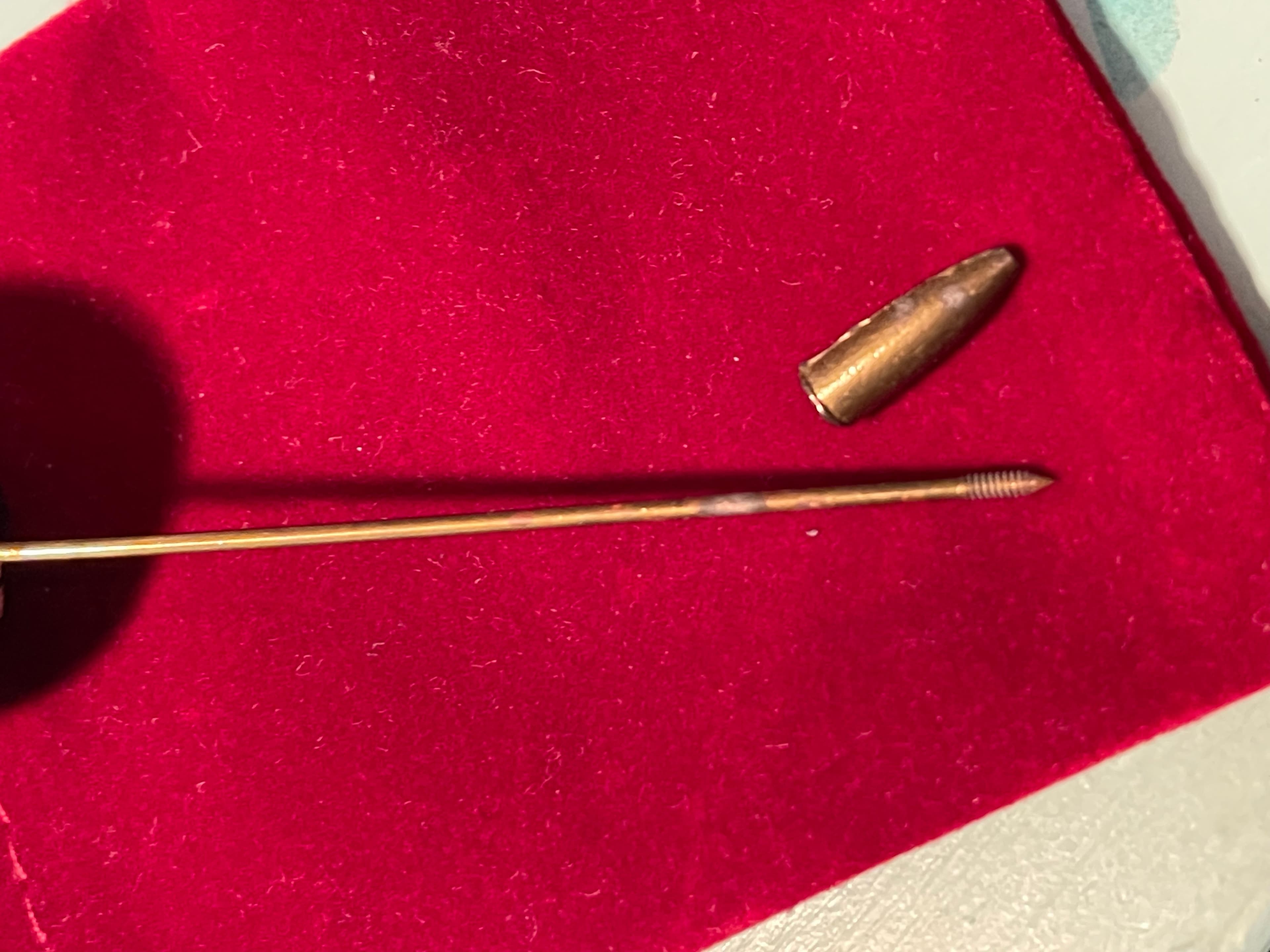 Vintage Art Deco Round Hat/Lapel Pin - Thumbnail 5