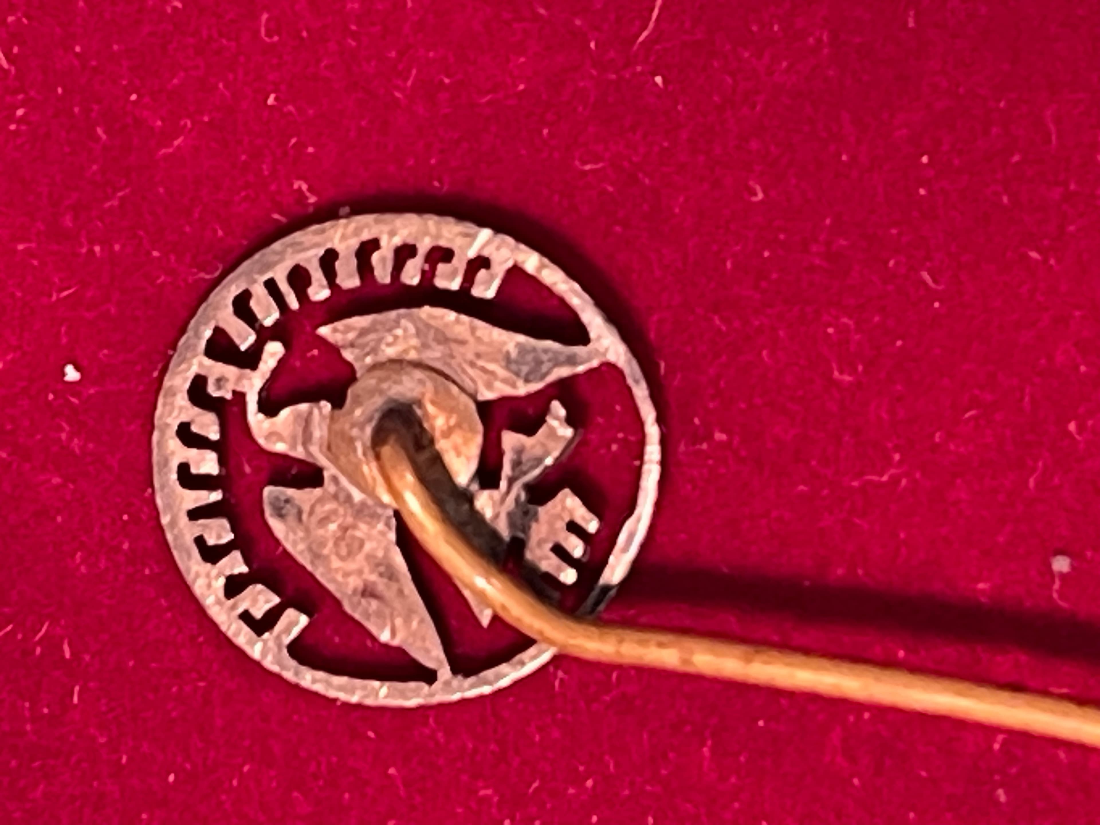 Vintage Mexican Silver Centavos Eagle Stick Pin - Thumbnail 5