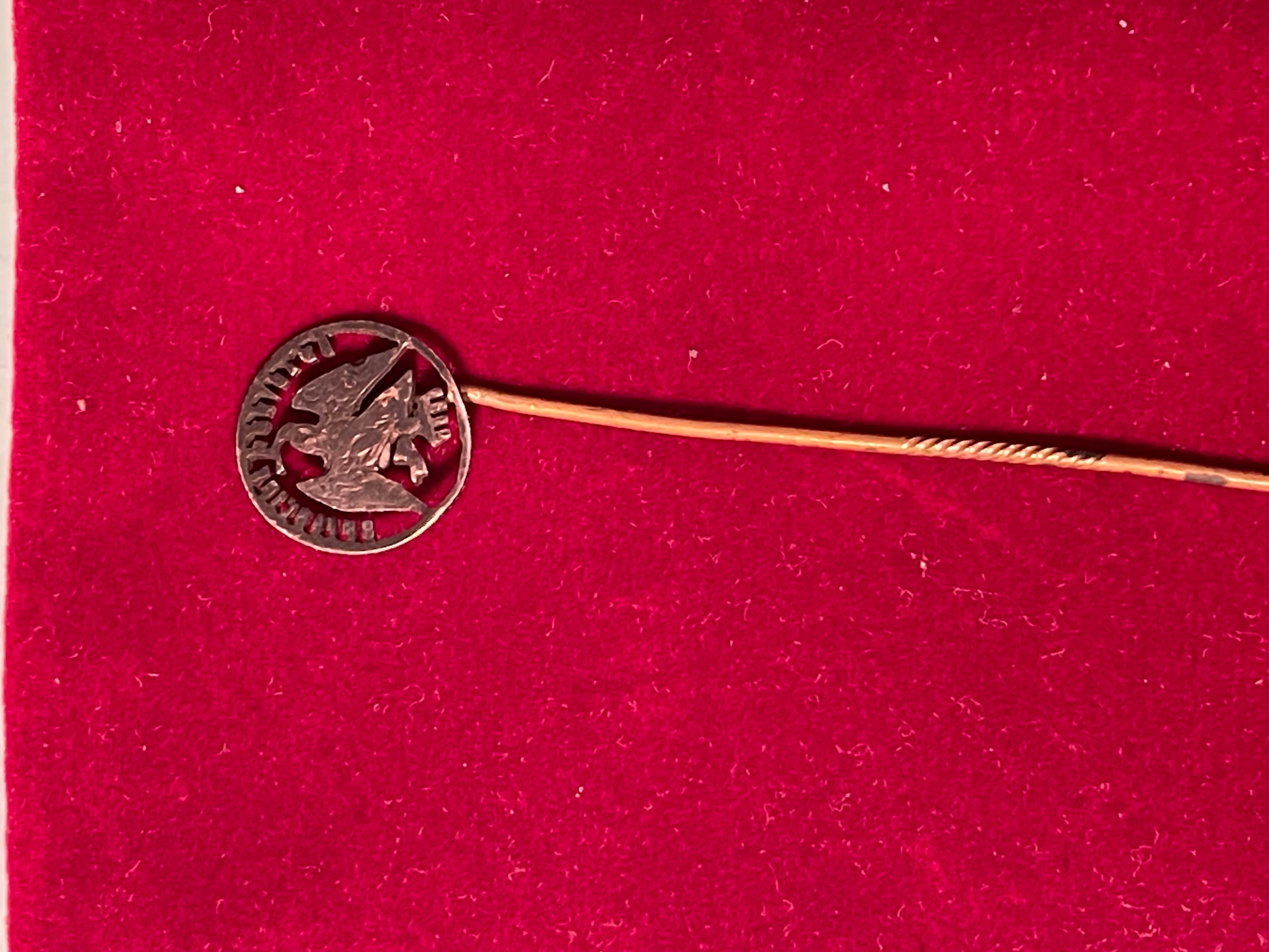 Vintage Mexican Silver Centavos Eagle Stick Pin - Thumbnail 4