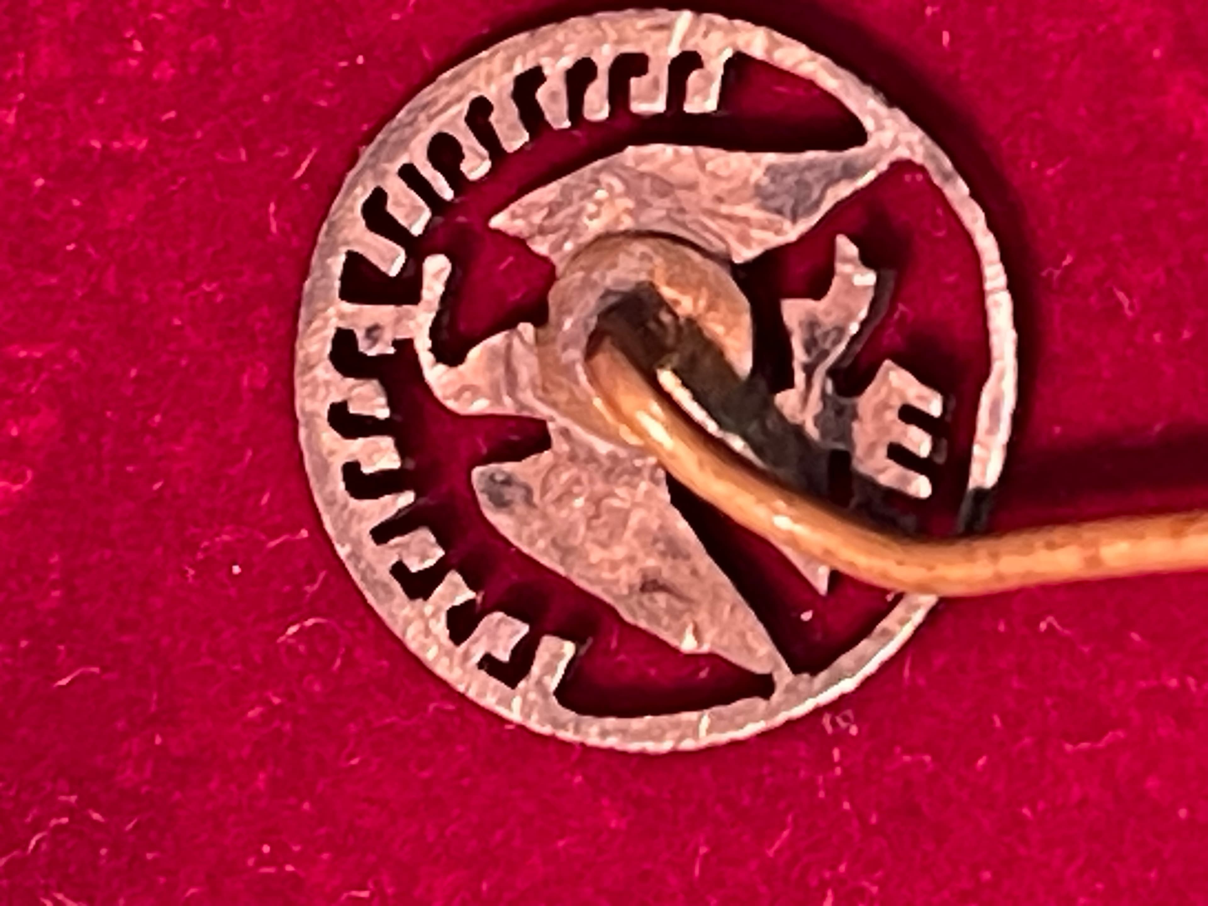 Vintage Mexican Silver Centavos Eagle Stick Pin - Thumbnail 10