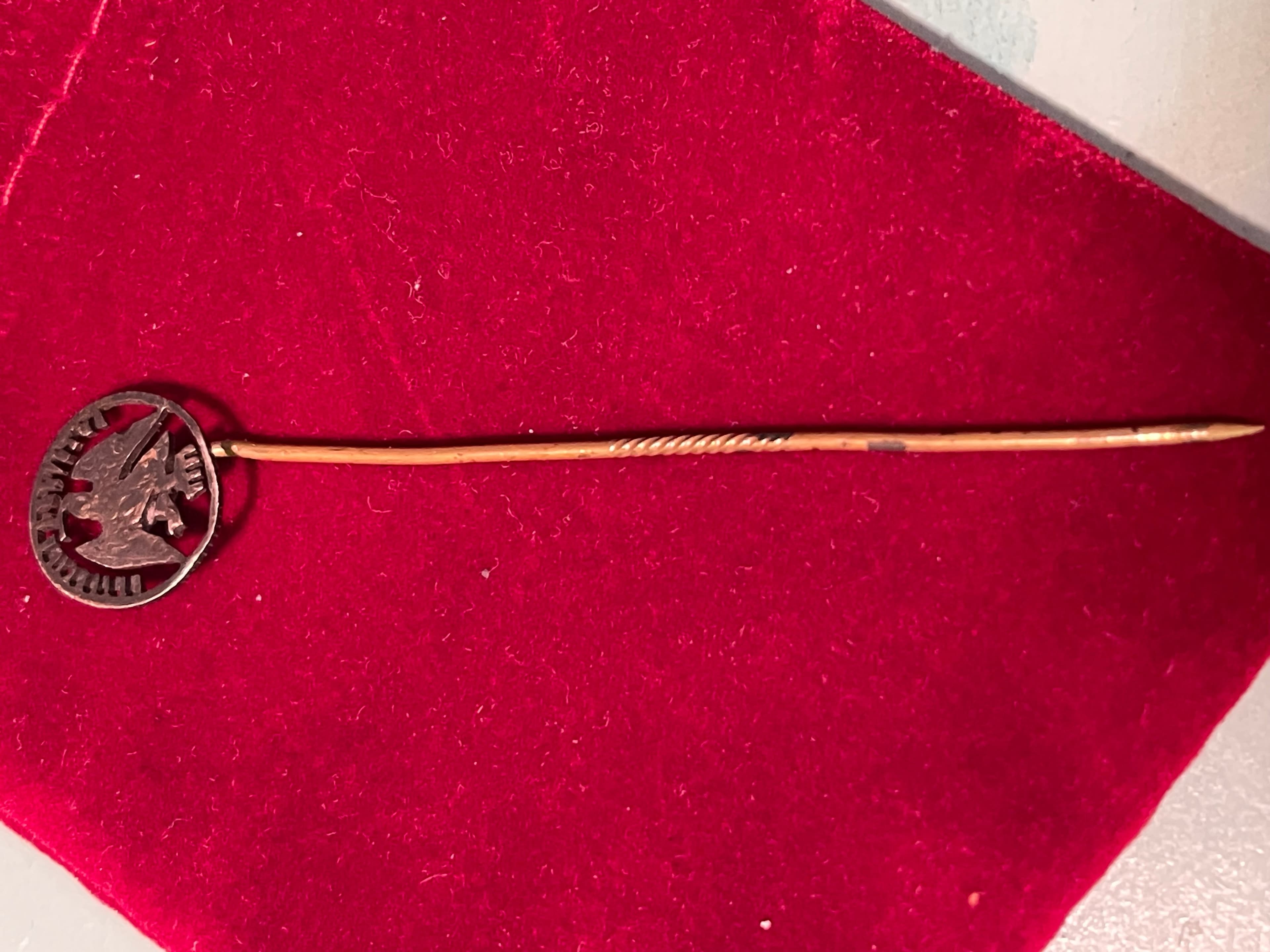 Vintage Mexican Silver Centavos Eagle Stick Pin - Thumbnail 9