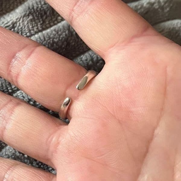 The Sublime Swirl ring in 925 silver adjustable - Thumbnail 5