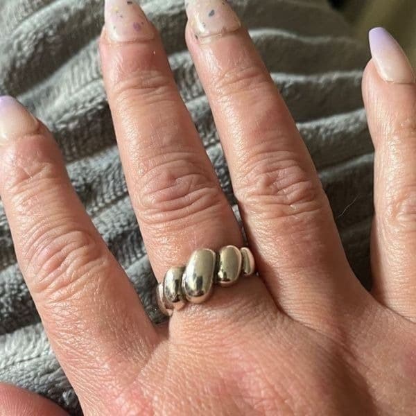 The Sublime Swirl ring in 925 silver adjustable - Thumbnail 9