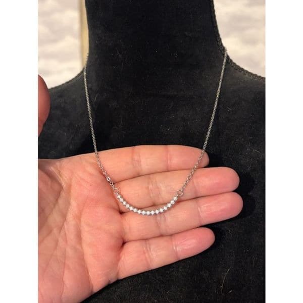 Gorgeous lab created stones in beautiful sterling silver setting. - Image 1