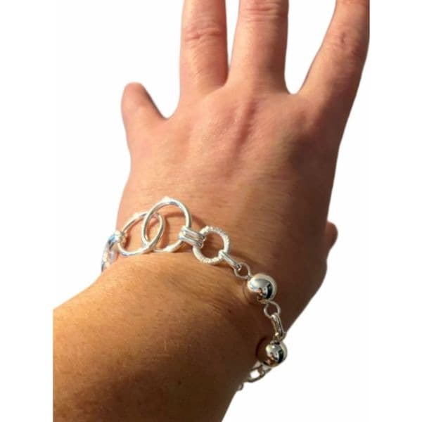 The Multi Sphere bracelet in 925 sterling silver - Thumbnail 2