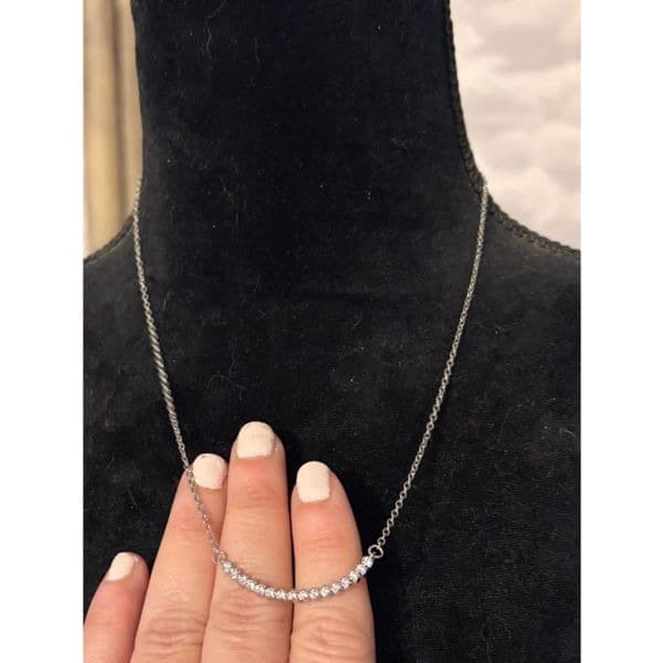 Gorgeous lab created stones in beautiful sterling silver setting. - Thumbnail 2