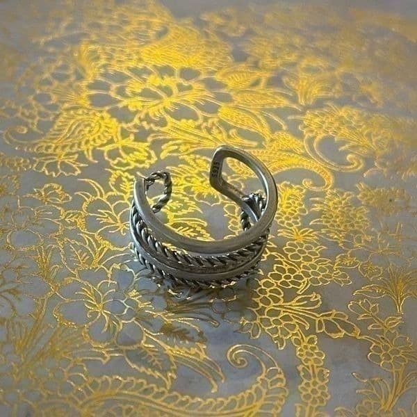 The Multimedia Stack Ring in silver - Thumbnail 6