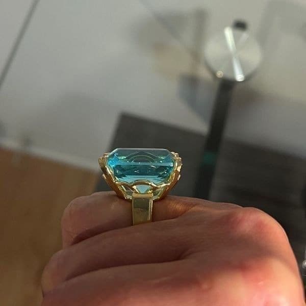 The Big Bling Ring in 925 and Topaz - Thumbnail 12