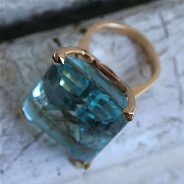 The Big Bling Ring in 925 and Topaz - Thumbnail 11