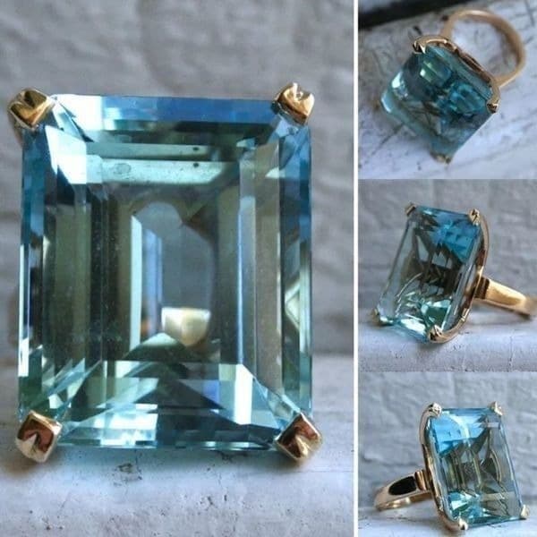 The Big Bling Ring in 925 and Topaz - Thumbnail 2
