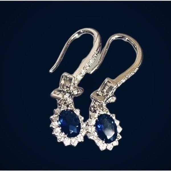 The Super Star zircon and 925 drop dangle earrings - Thumbnail 2