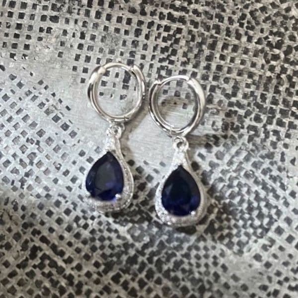 The Best seller Estate inspired /925 silver Drop Earrings - Thumbnail 9