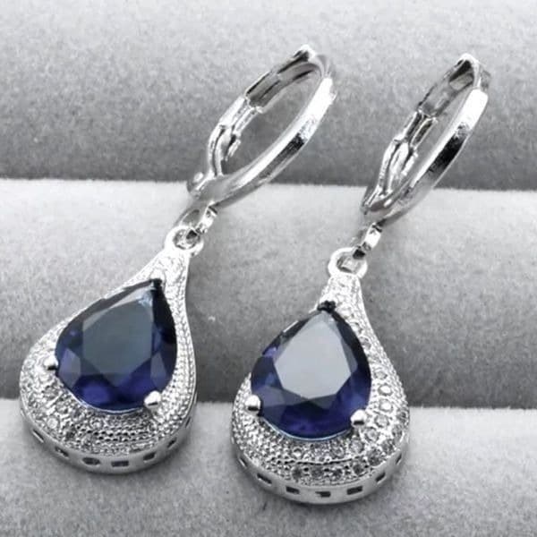 The Best seller Estate inspired /925 silver Drop Earrings - Thumbnail 4