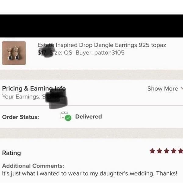 The Best seller Estate inspired /925 silver Drop Earrings - Thumbnail 6
