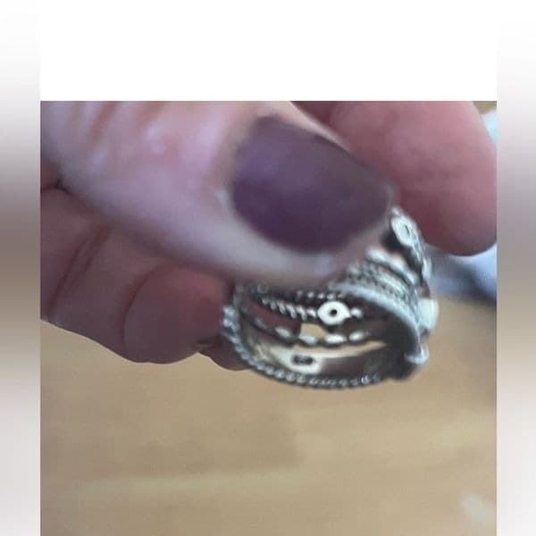 The boho band ring in antiqued 925 silver - Thumbnail 4