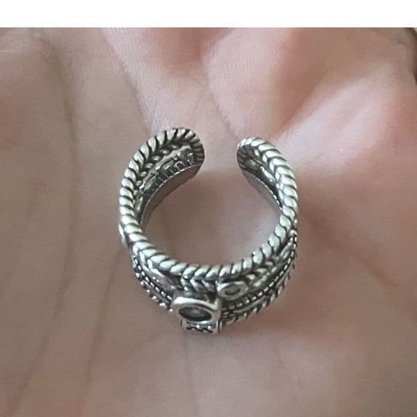 The boho band ring in antiqued 925 silver - Thumbnail 8