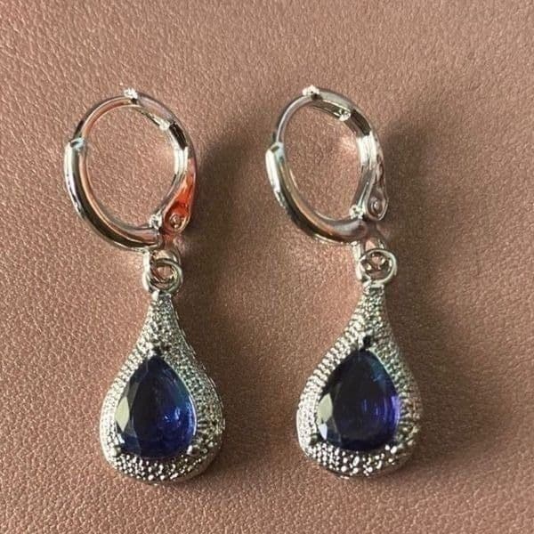The Best seller Estate inspired /925 silver Drop Earrings - Thumbnail 2
