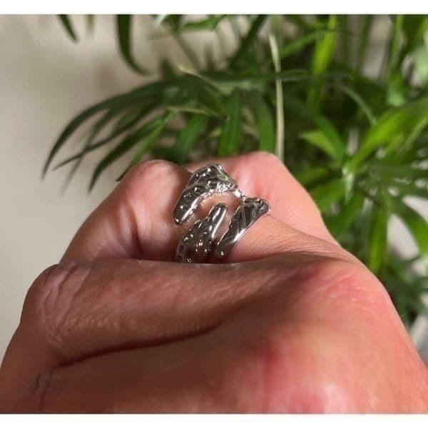 The Jurassic Ring in 925 silver, adjustable - Thumbnail 5