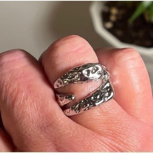 The Jurassic Ring in 925 silver, adjustable - Image 1