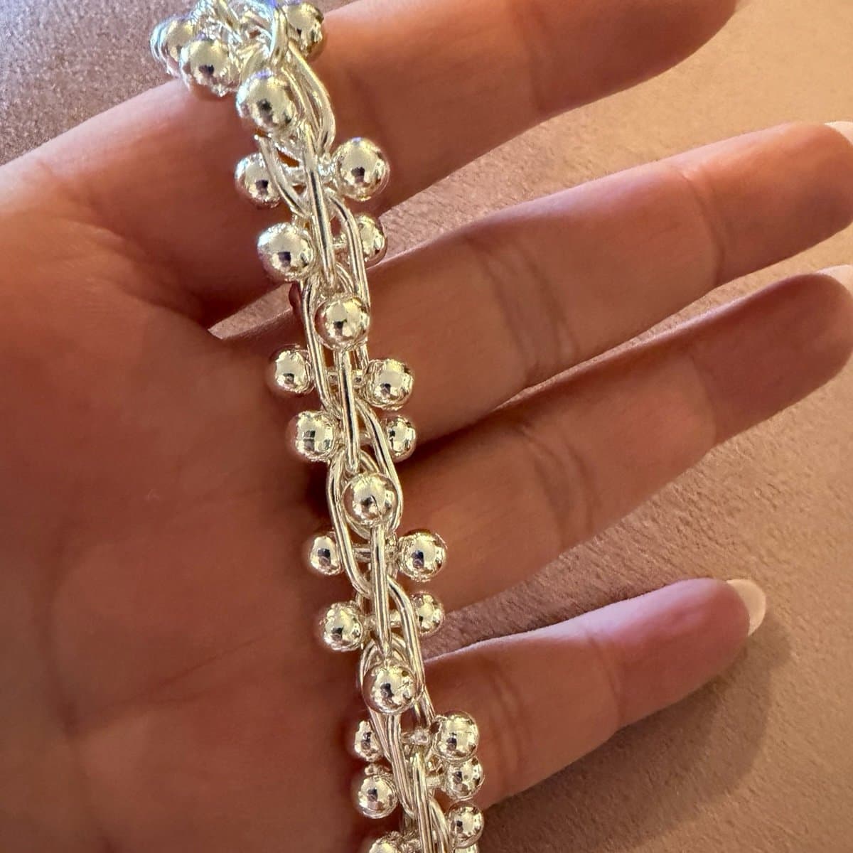 The Chunky Link bracelet in sterling silver 925 - Thumbnail 9