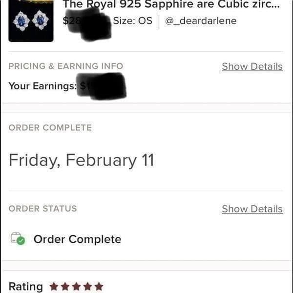The Royal 925 Sapphire are Cubic zirconium estate inspired stud earrings - Thumbnail 8