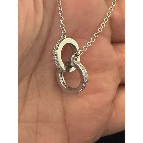 The dual perfection pendant necklace in 925 silver. - Thumbnail 6