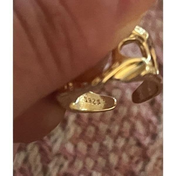 The Monster Ring adjustable in yellow gold plated 925 silver - Thumbnail 3