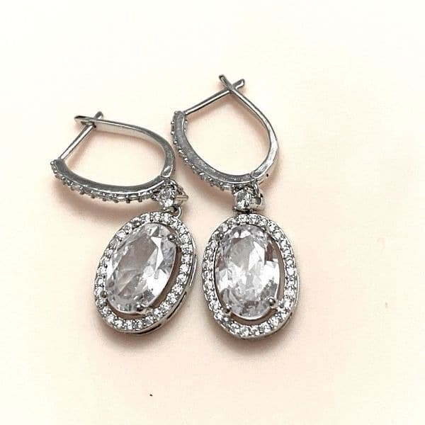 The Living Large Estate inspired drop earrings 925/cubic zirconia - Thumbnail 8